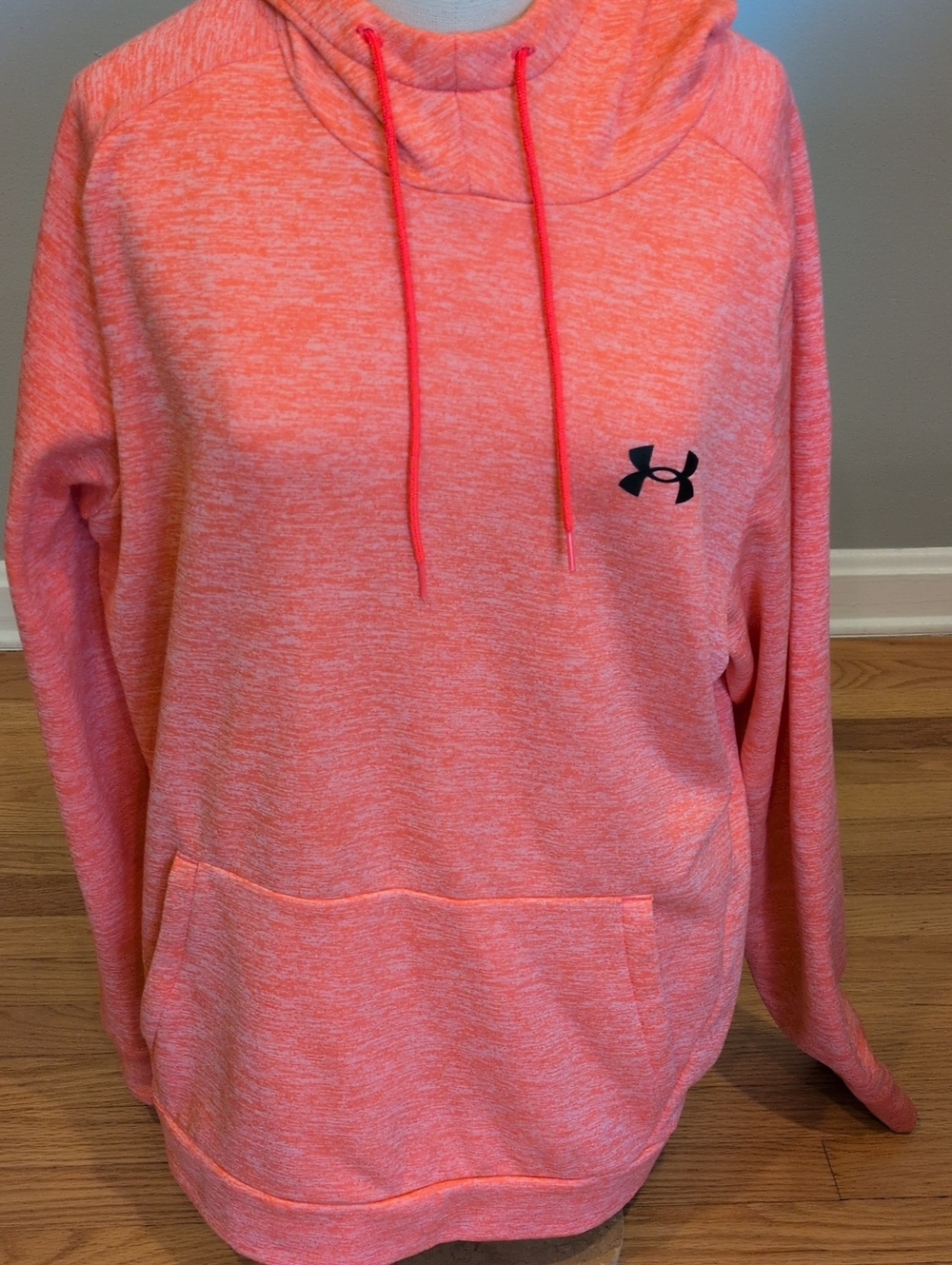 Under Armour Men's Loose Fit Fleece Twist Coral Heather Pullover Hoodie XL